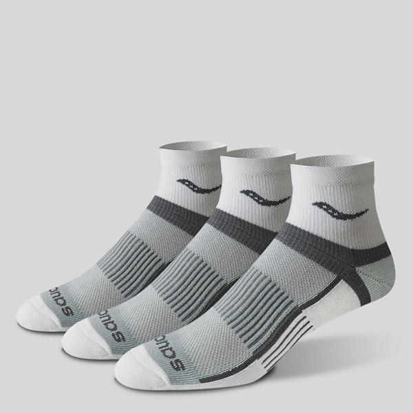 Inferno Quarter 3-Pack Socks, White, dynamic