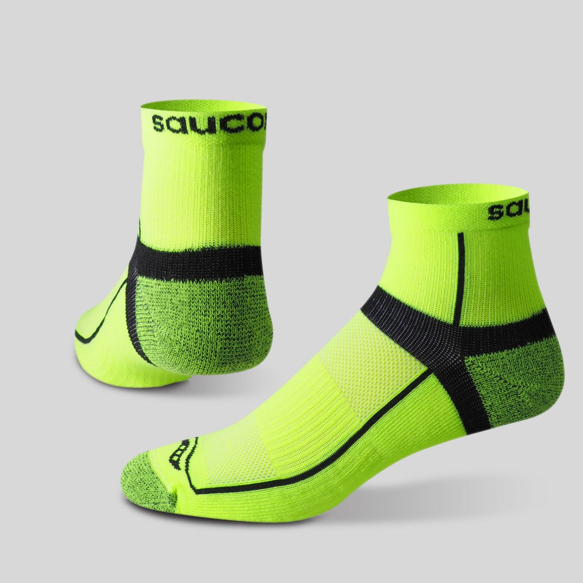 Inferno Quarter 3-Pack Socks, Citron, dynamic 2