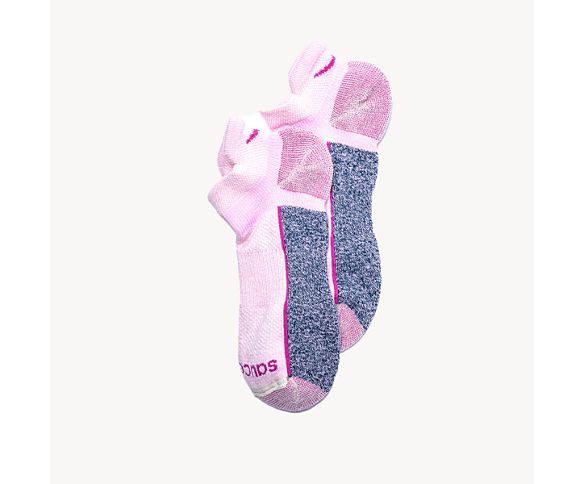 Inferno Merino Wool Blend No Show 3-Pack Sock, Pink, dynamic