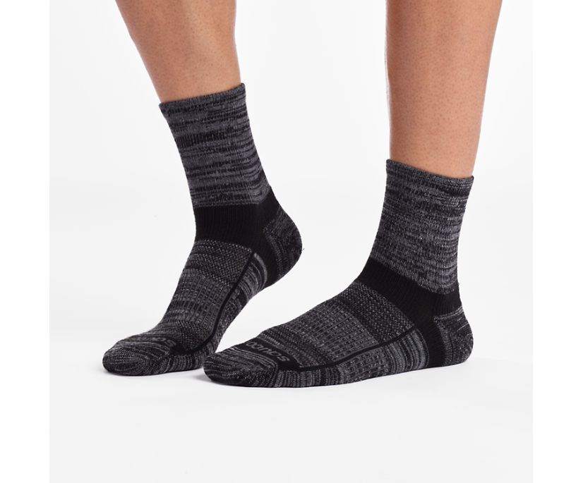 Inferno Merino Wool Blend Quarter 3-Pack Sock, Black, dynamic