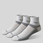 Inferno Ultralight Quarter 3-Pack Socks, White Assorted, dynamic 1