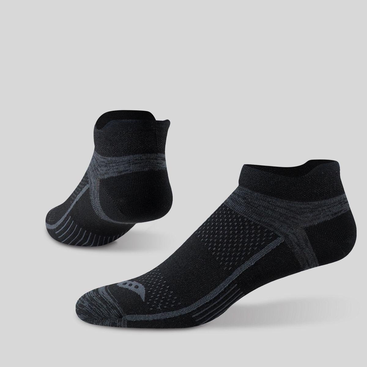 Inferno Ultralight No Show Tab Sock, Black, dynamic 2