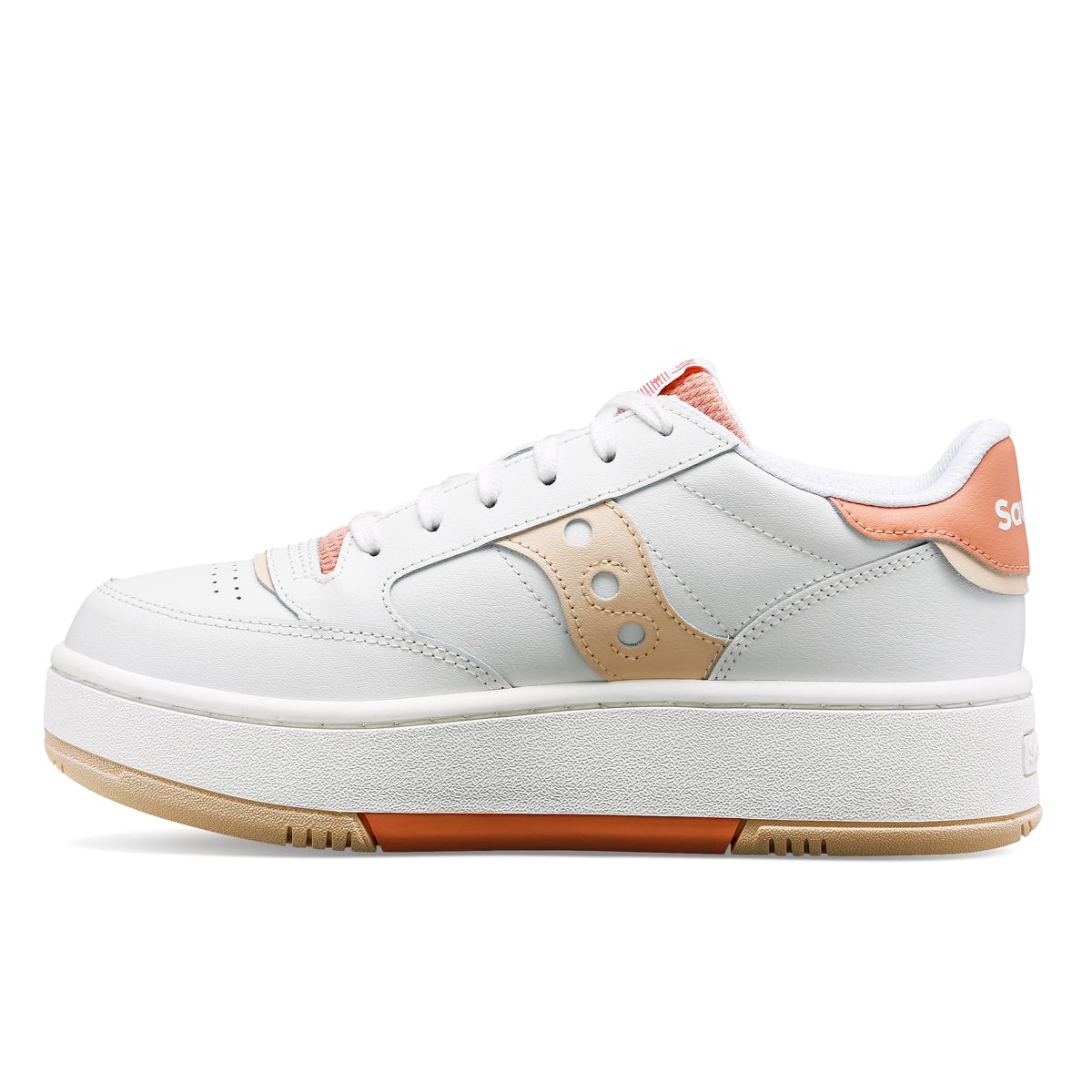 Jazz Court Platform, White | Peach, dynamic 3