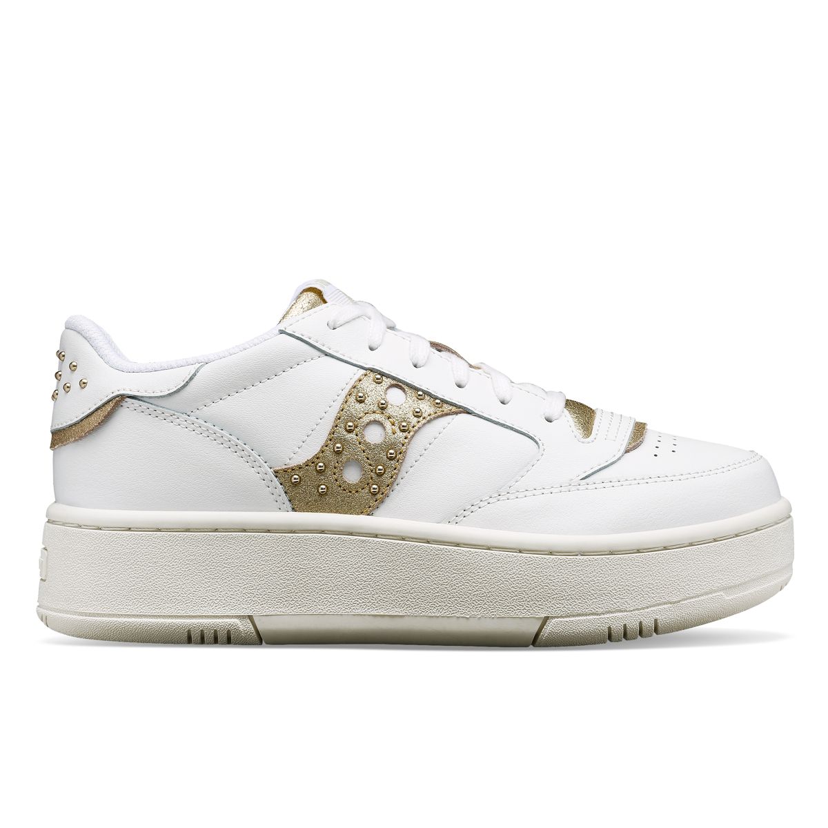 Jazz Court Platform Lux, White | Gold, dynamic 1