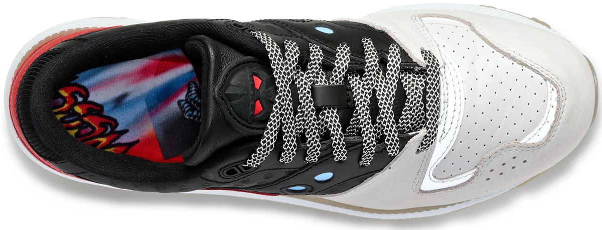 Czarface X Saucony Azura, White | Black | Red, dynamic 3