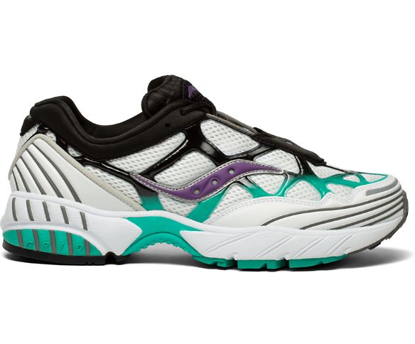 Grid Web Into the Void, White | Teal | Purple, dynamic