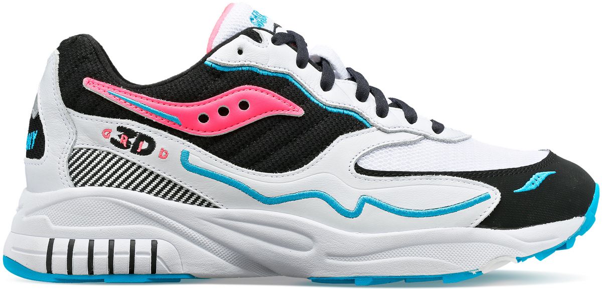 3D Grid™ Hurricane, White | Black | Pink, dynamic 1