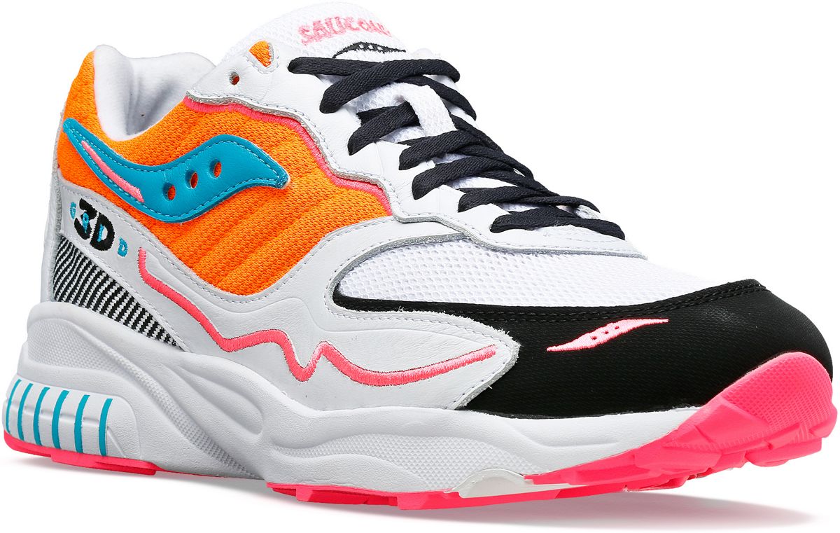 3D Grid™ Hurricane, White | Orange, dynamic 5