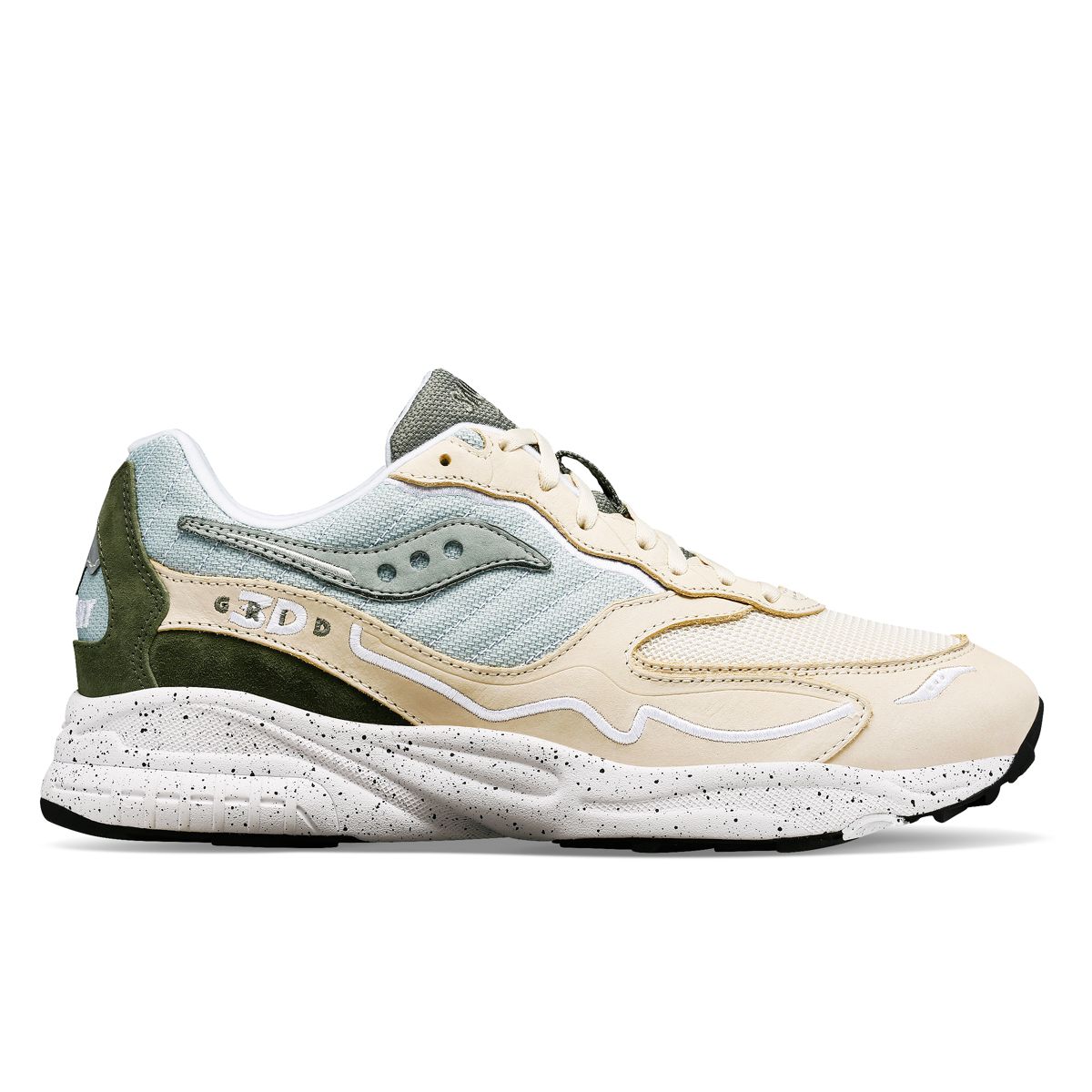 3D Grid Hurricane Premium, Beige | Green, dynamic