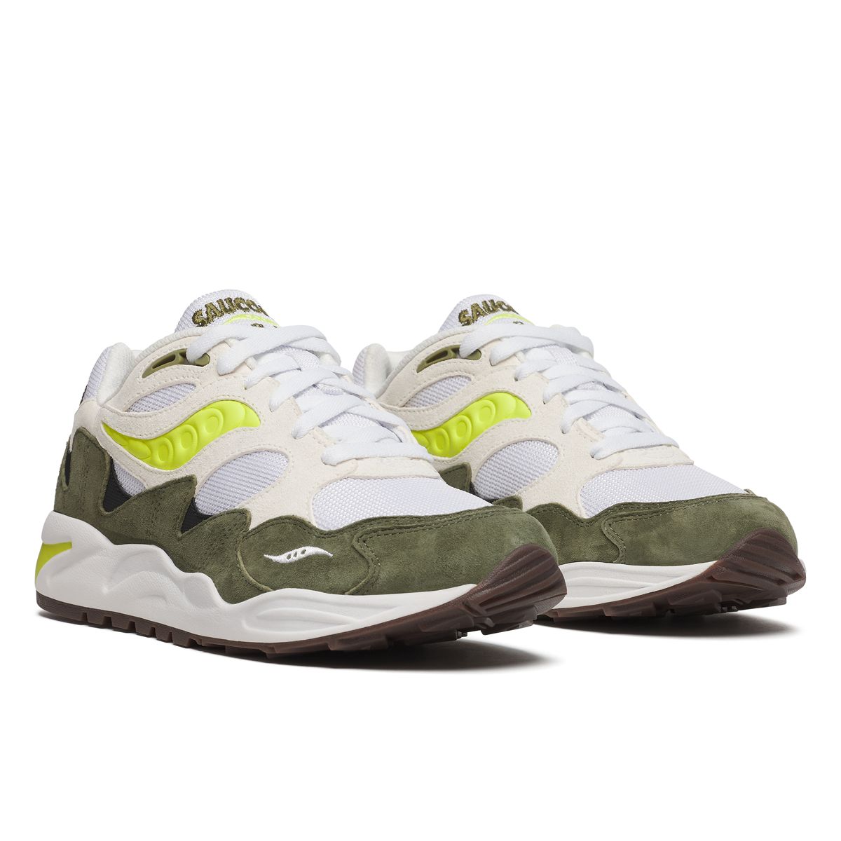 Grid Shadow 2 Essential, White | Green, dynamic 2