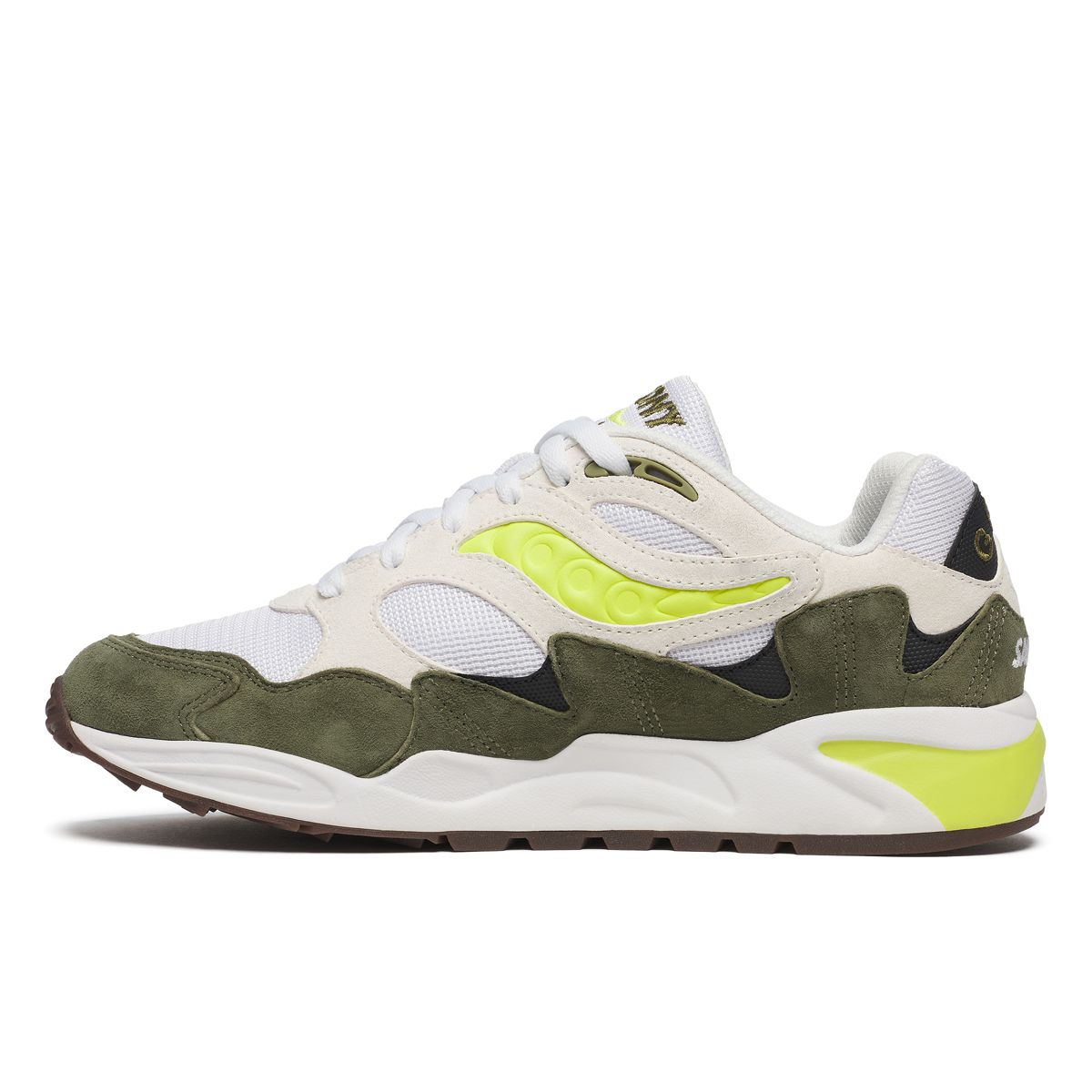 Grid Shadow 2 Essential, White | Green, dynamic 3