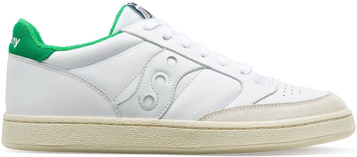 Jazz Court Athletic, White | Green, dynamic 1