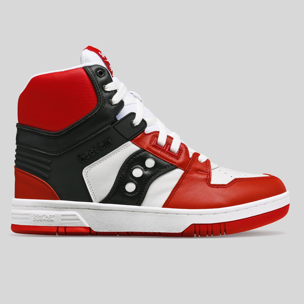 Saucony X BEAMS Spot-Bilt™ Sonic Hi, White | Red, dynamic