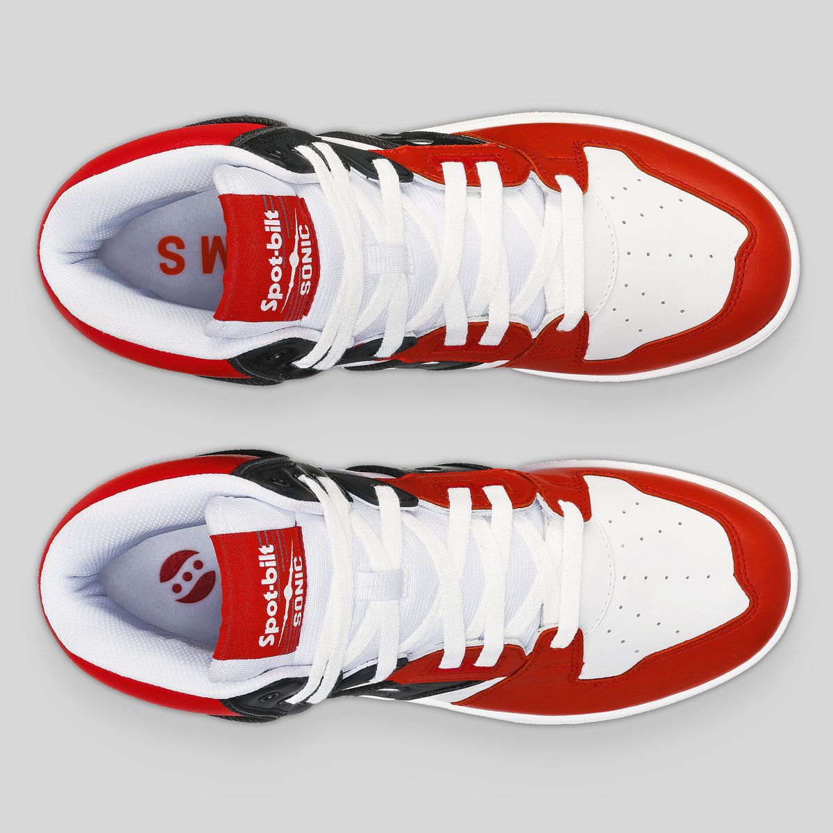 Saucony X BEAMS Spot-Bilt™ Sonic Hi, White | Red, dynamic 5