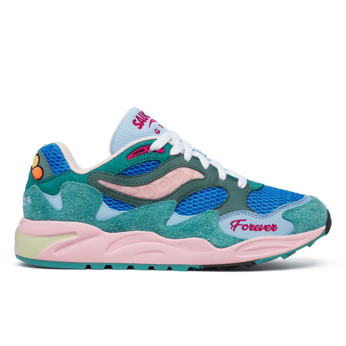 Saucony X Jae Tips Grid Shadow 2, Blue | Teal, dynamic 1