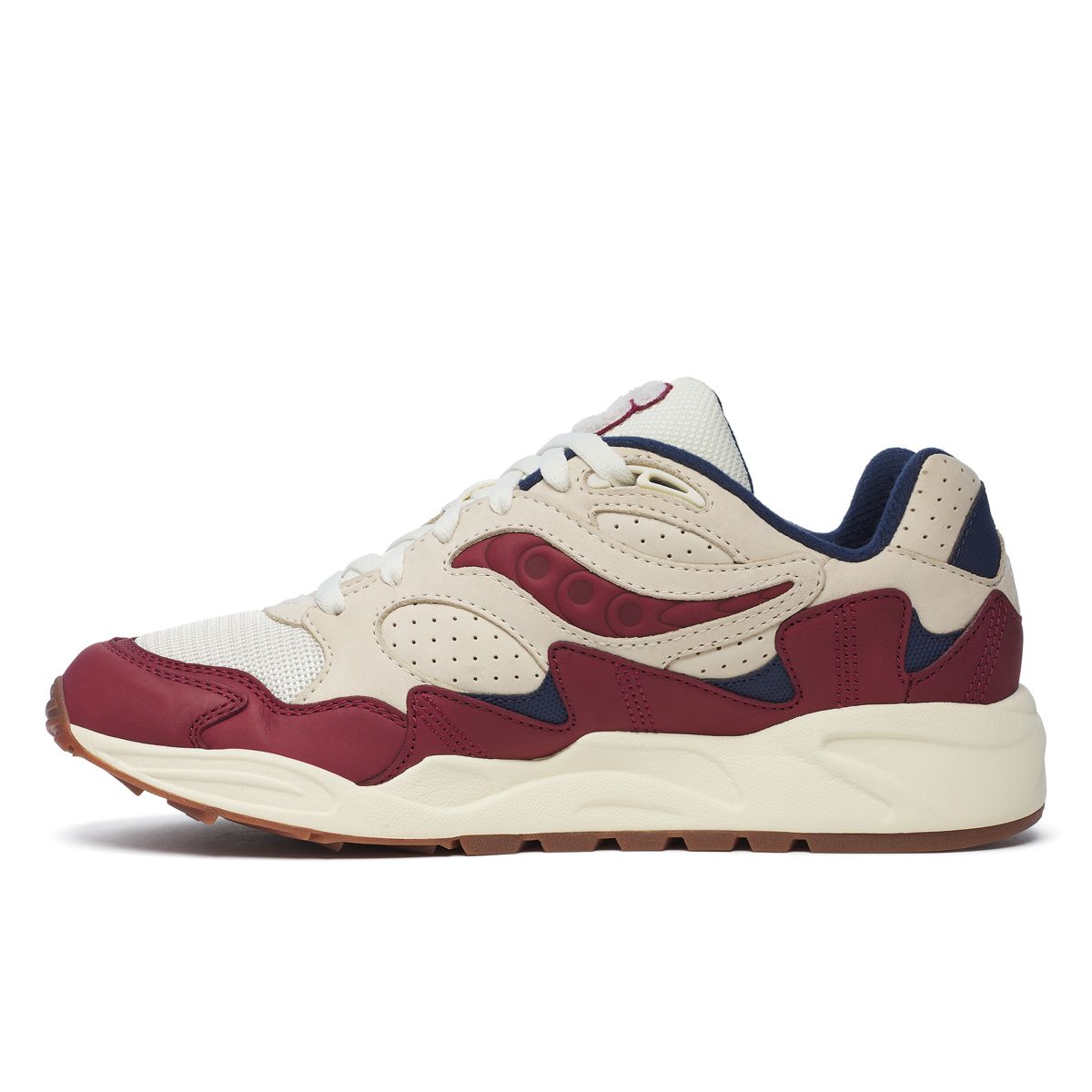 Grid Shadow 2 Ivy League, Cream | Burgundy, dynamic 3