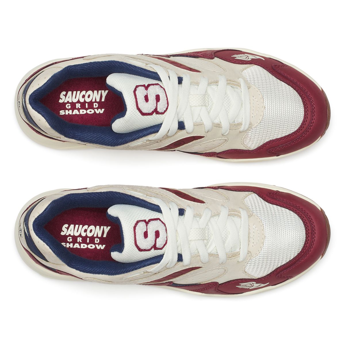 Grid Shadow 2 Ivy League, Cream | Burgundy, dynamic 5