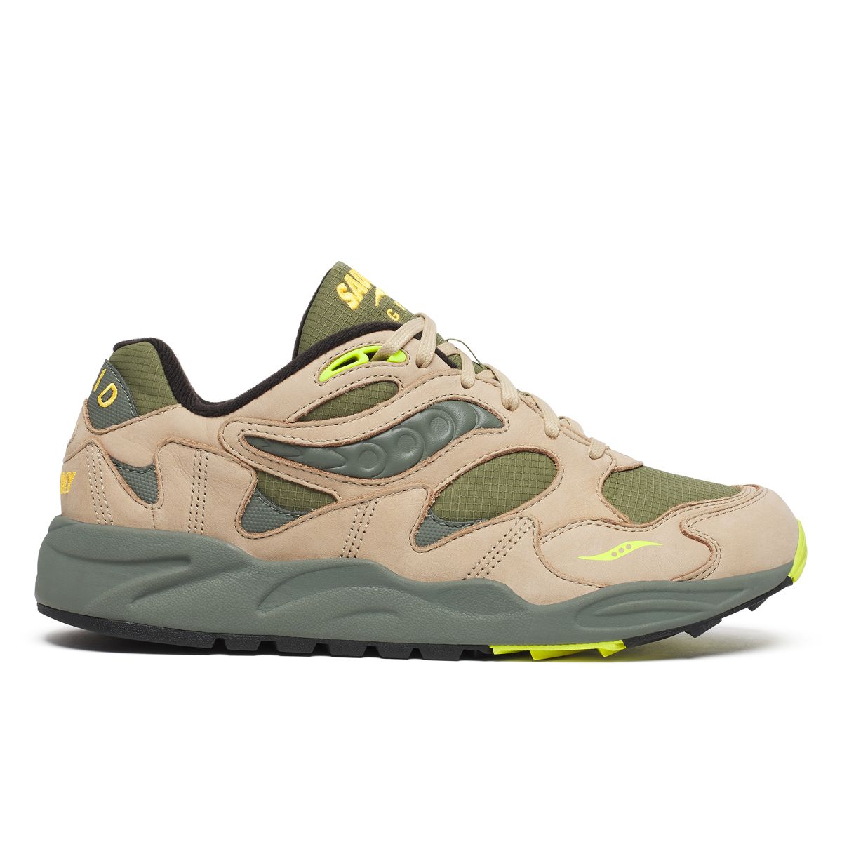 Saucony grid yellow on sale