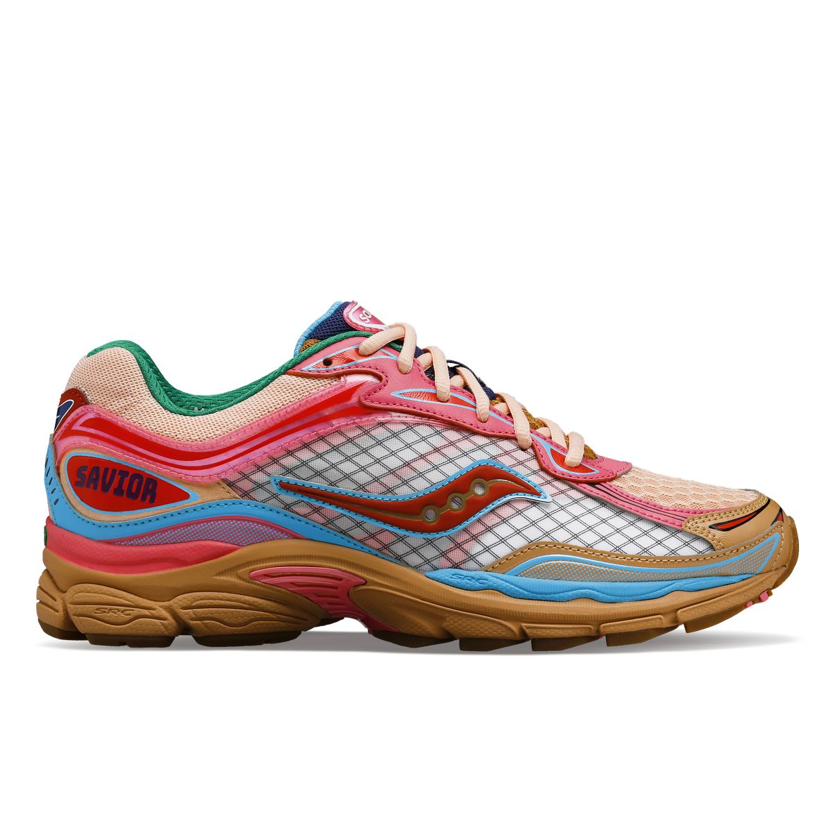 Jae Tips X Saucony ProGrid Omni 9, Tan | Pink, dynamic