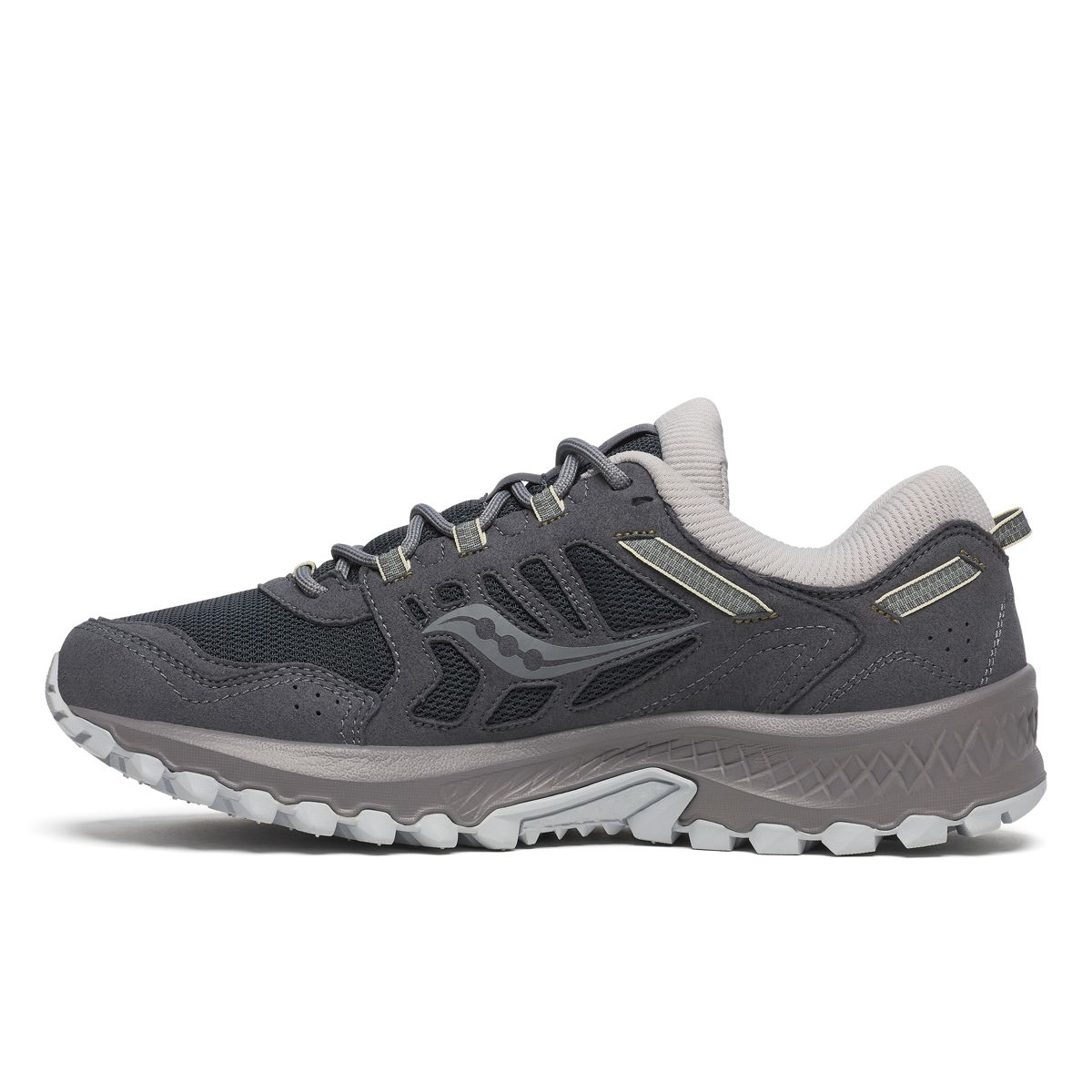 Grid Peak Suede, Dark Grey | Grey, dynamic 3