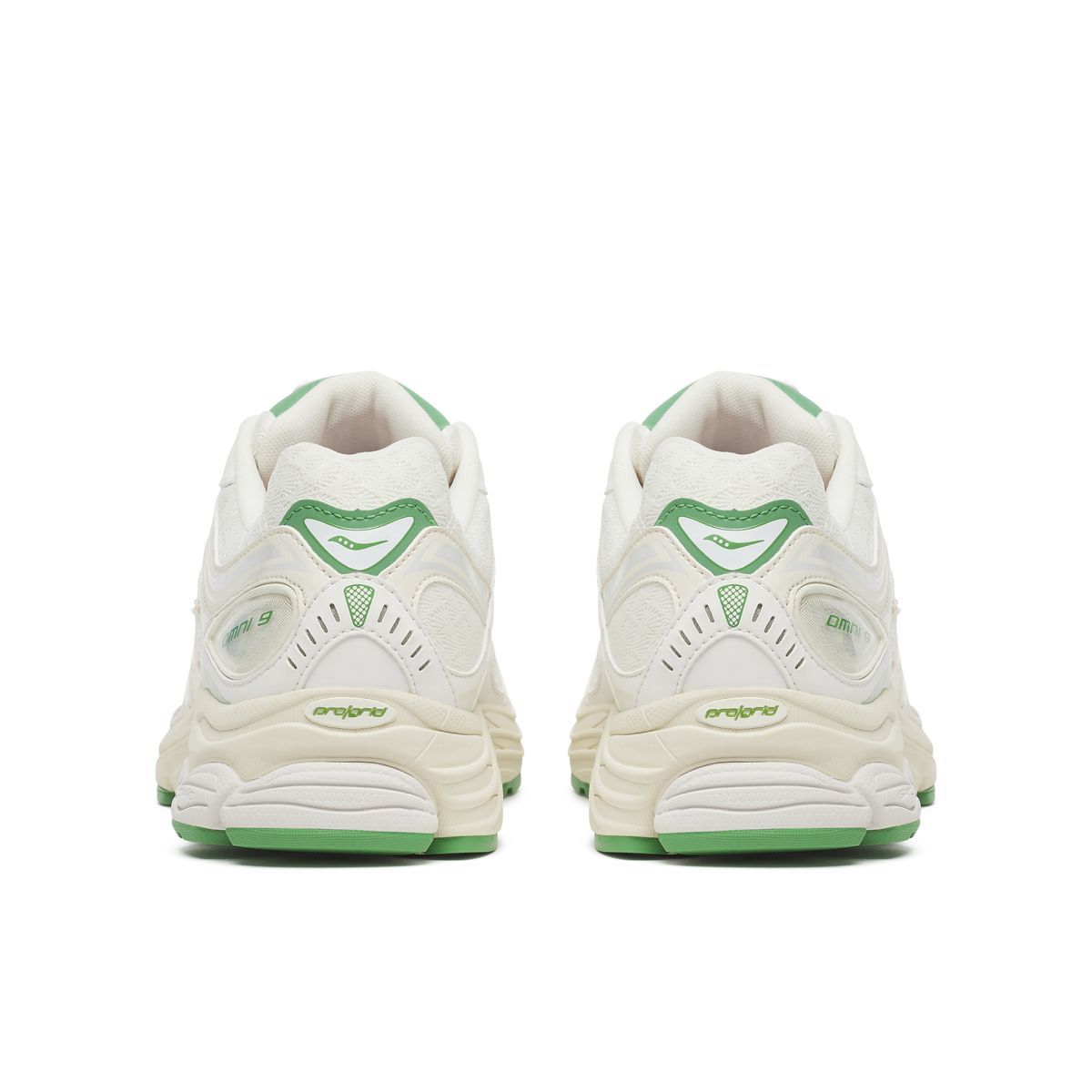 END X Saucony ProGrid Omni 9, White | Green, dynamic 6