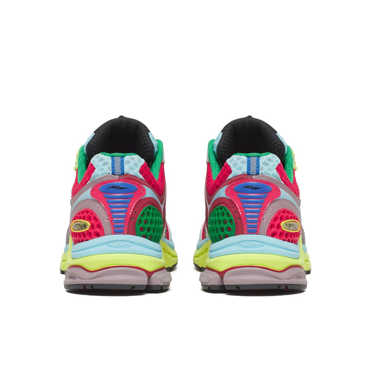 Jae Tips X Saucony ProGrid Triumph 4, Red | Lime, dynamic 4