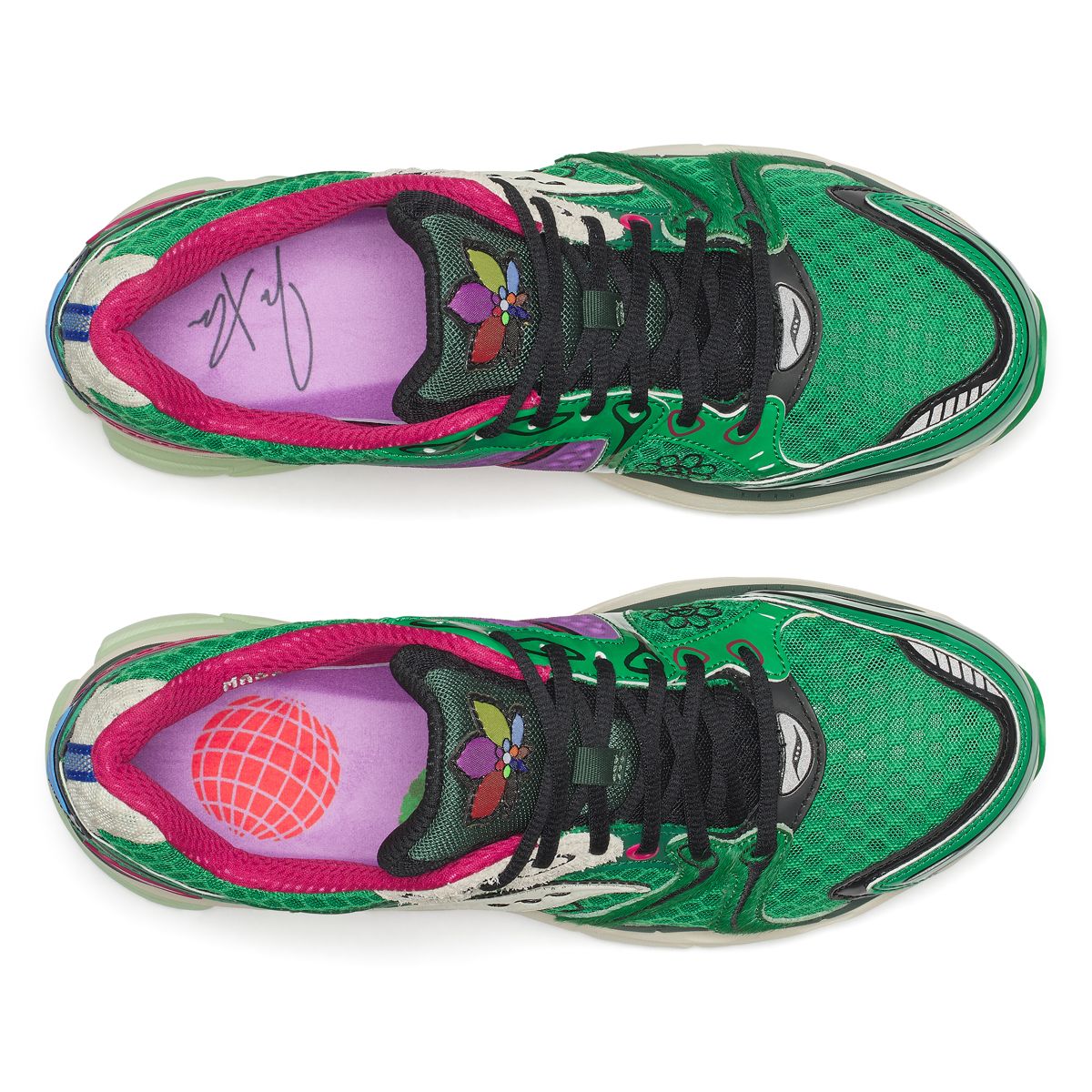 Jae Tips X Saucony ProGrid Triumph 4, Fern | Fern, dynamic 5