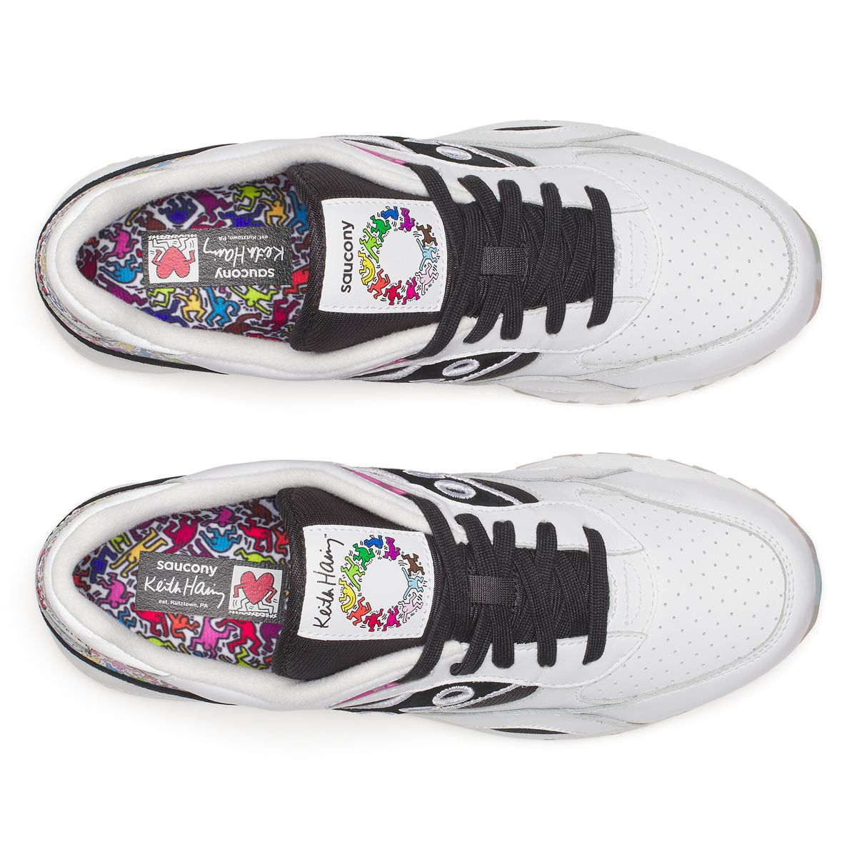 Keith Haring X Saucony Shadow 6000, White | Multi, dynamic 4