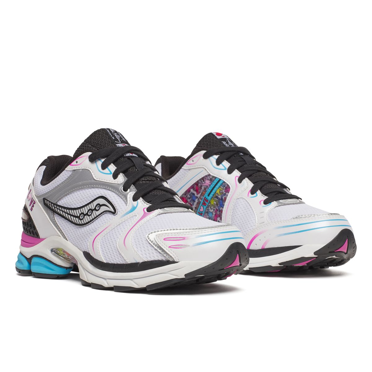 Keith Haring X Saucony ProGrid Triumph 4, White | Multi, dynamic 2