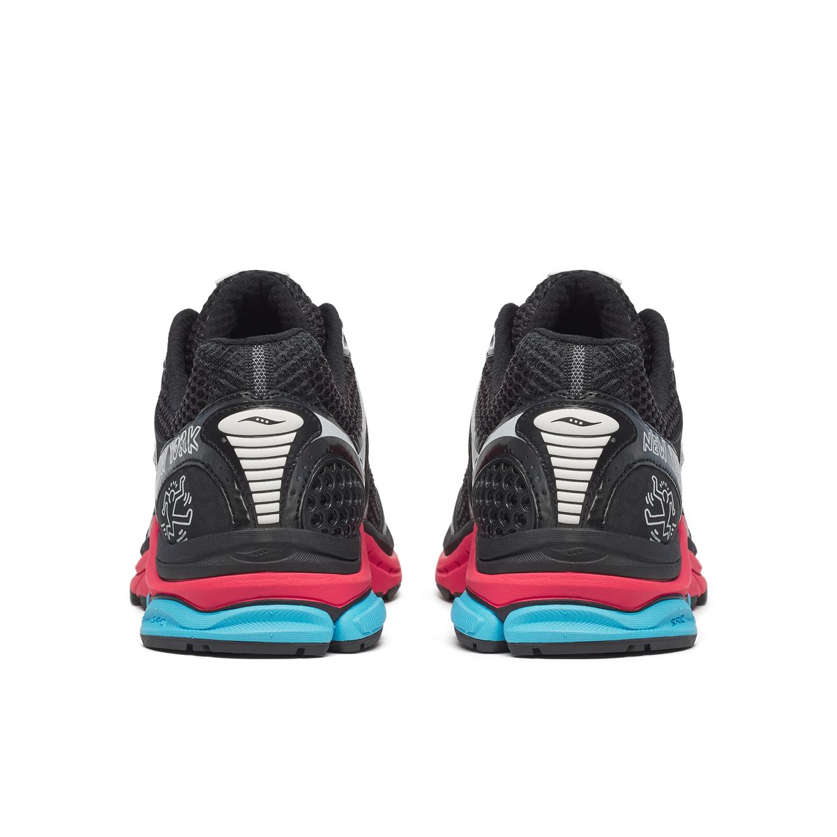 Keith Haring X Saucony NYC ProGrid Triumph 4, Black | Red, dynamic 4