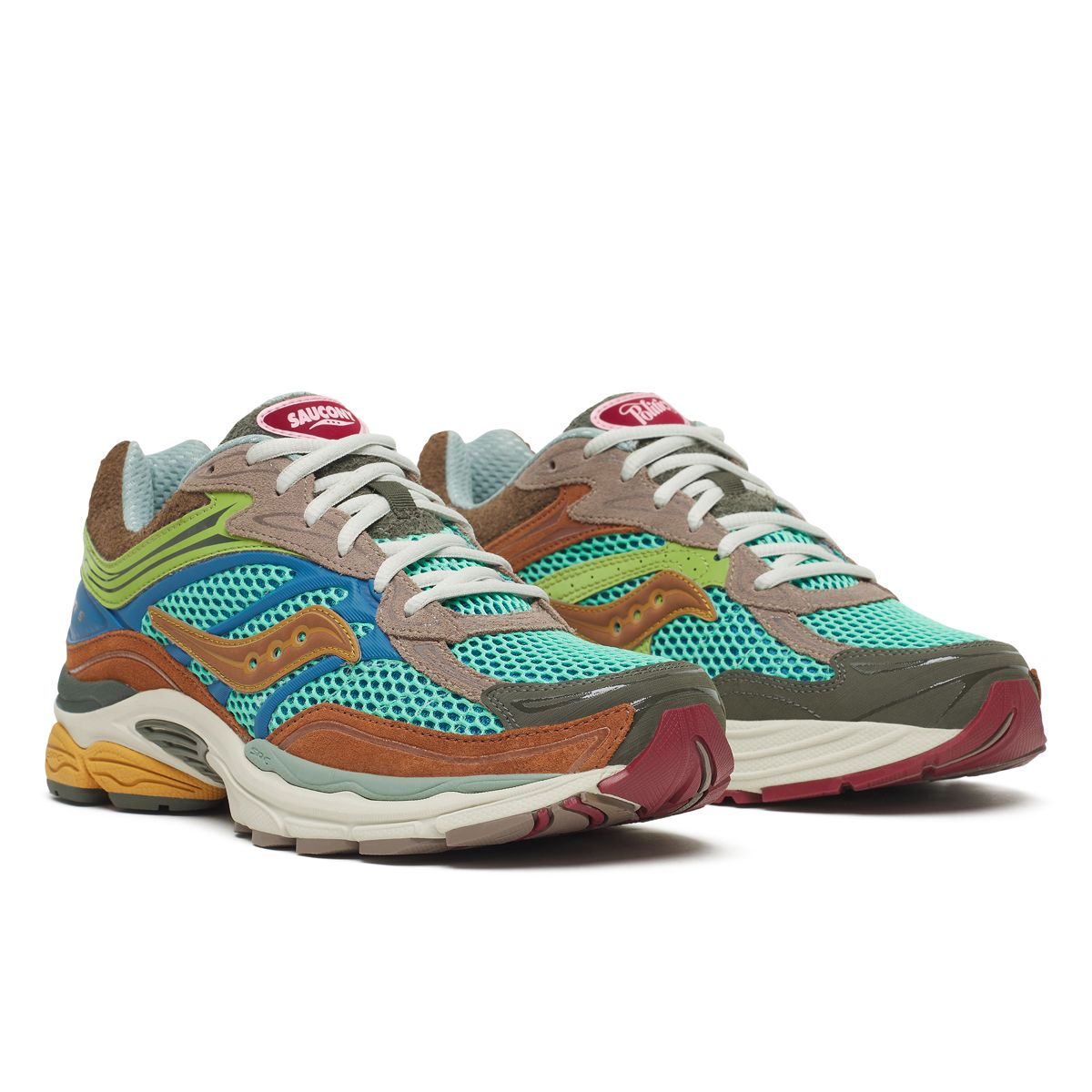 Sneaker Politics X Saucony ProGrid Omni 9, Blue | Brown, dynamic 2