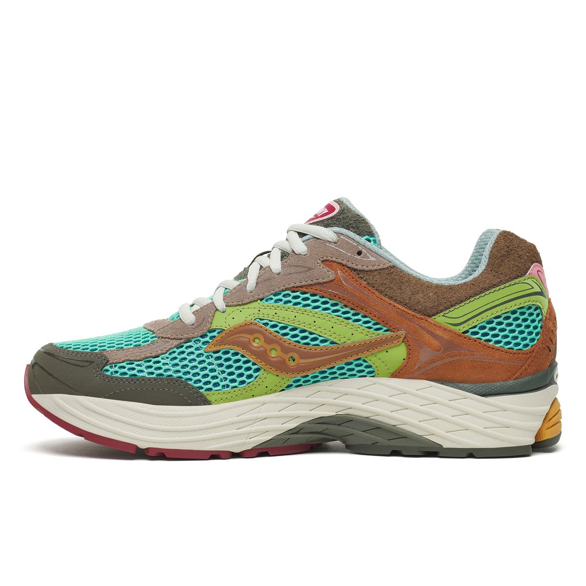 Sneaker Politics X Saucony ProGrid Omni 9, Blue | Brown, dynamic 3