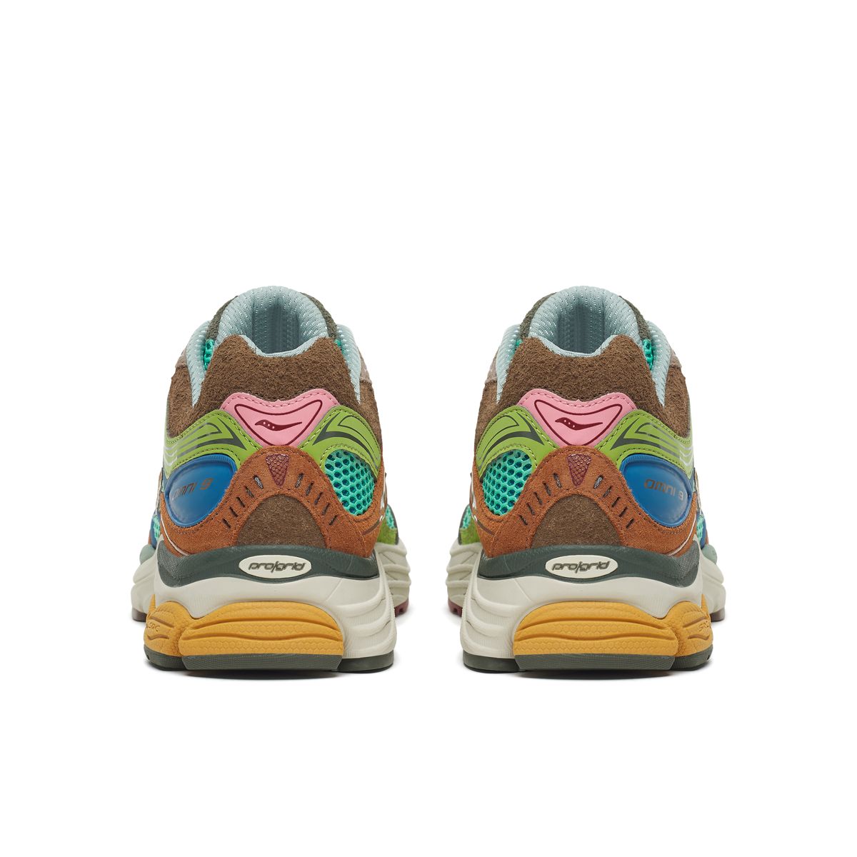 Sneaker Politics X Saucony ProGrid Omni 9, Blue | Brown, dynamic 5