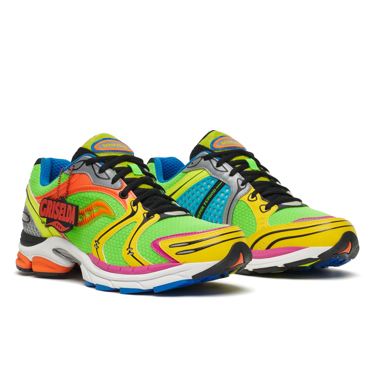 Westside Gunn X Saucony ProGrid Triumph 4, Green | Yellow, dynamic 2