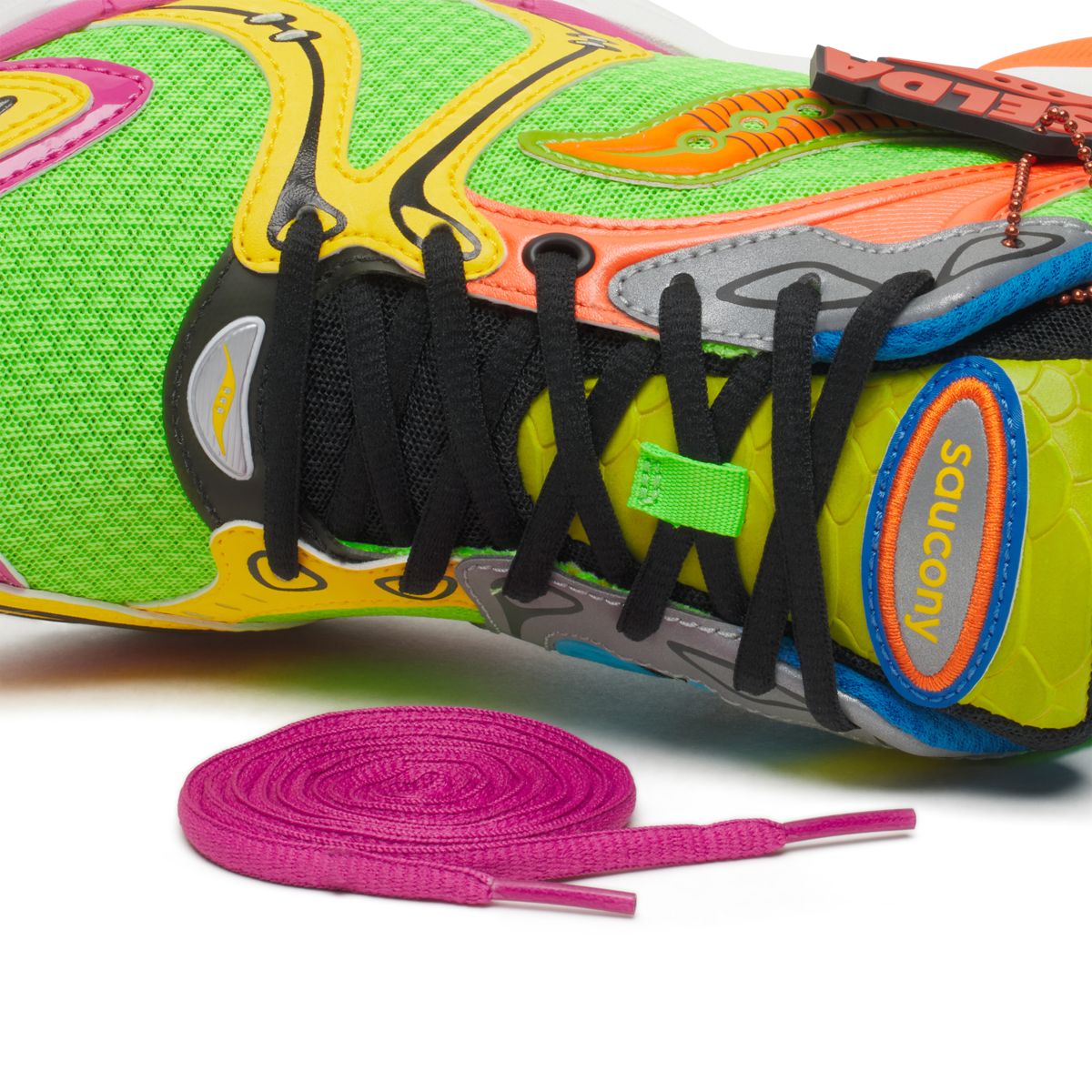 Westside Gunn X Saucony ProGrid Triumph 4, Green | Yellow, dynamic 7