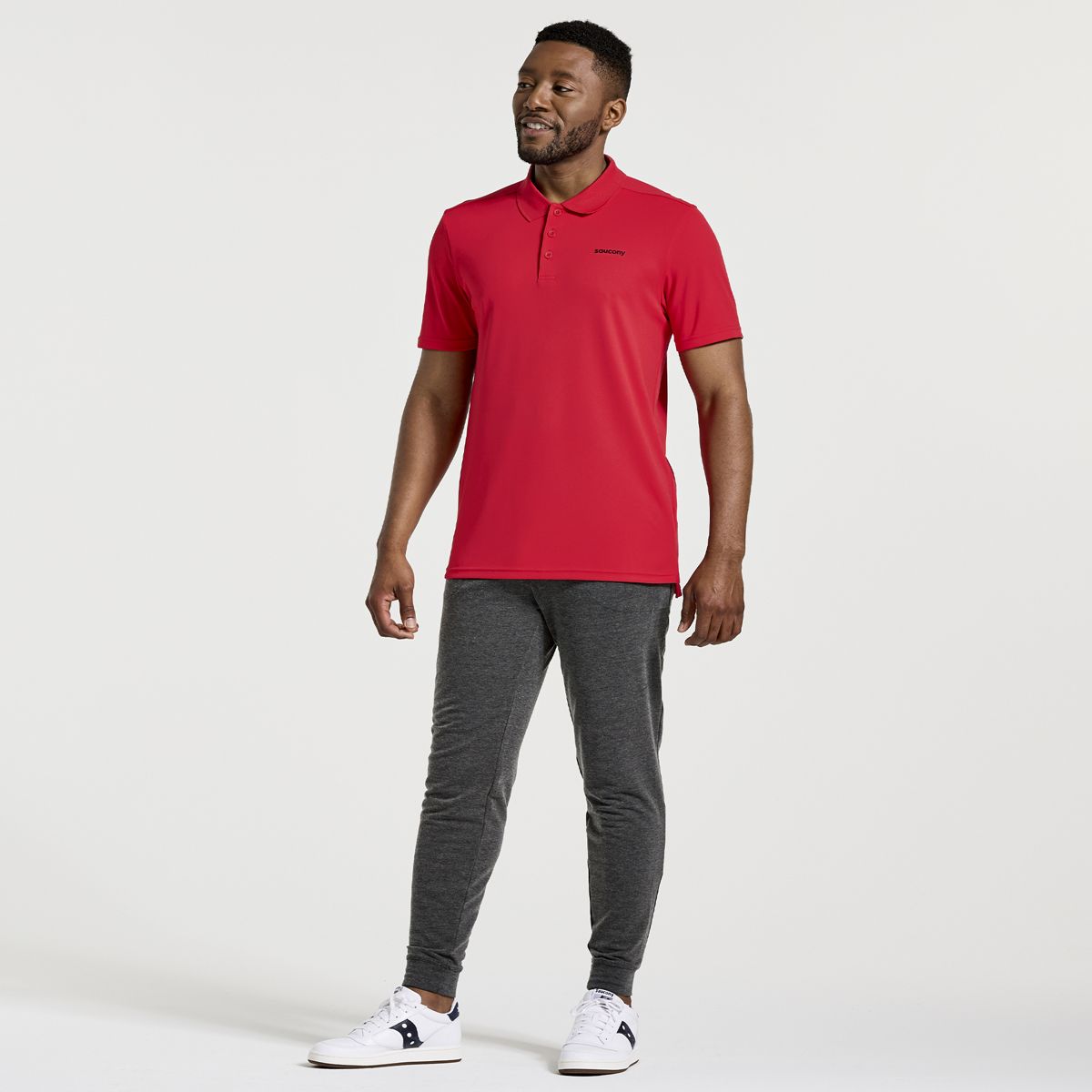 Saucony Polo Shirt, Red, dynamic 4