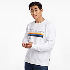 Rested Crewneck, White, dynamic