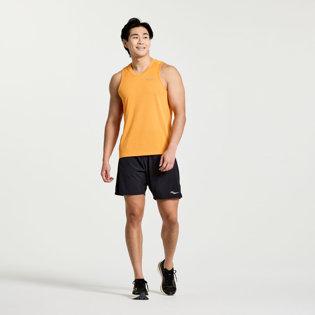 Stopwatch Singlet, Marigold Heather, dynamic 3