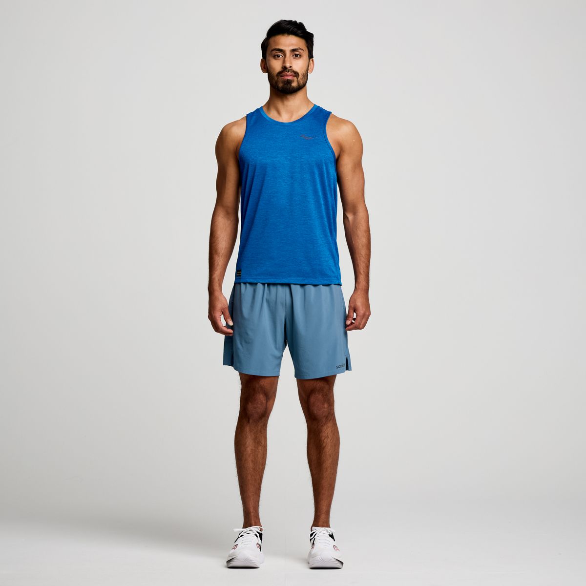 Stopwatch Singlet, Superblue Heather, dynamic 3