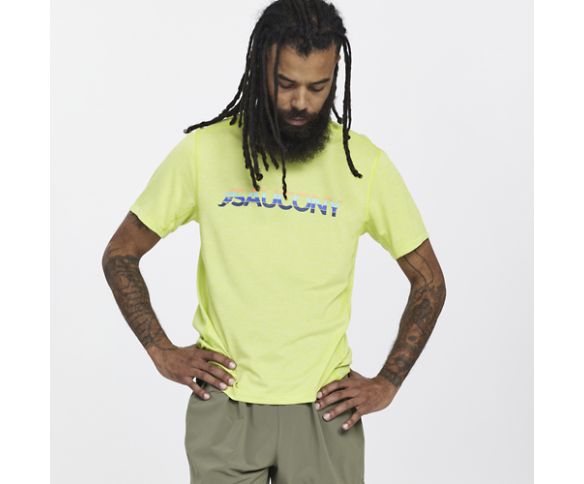 Stopwatch Graphic Short Sleeve, Acid Lime, dynamic