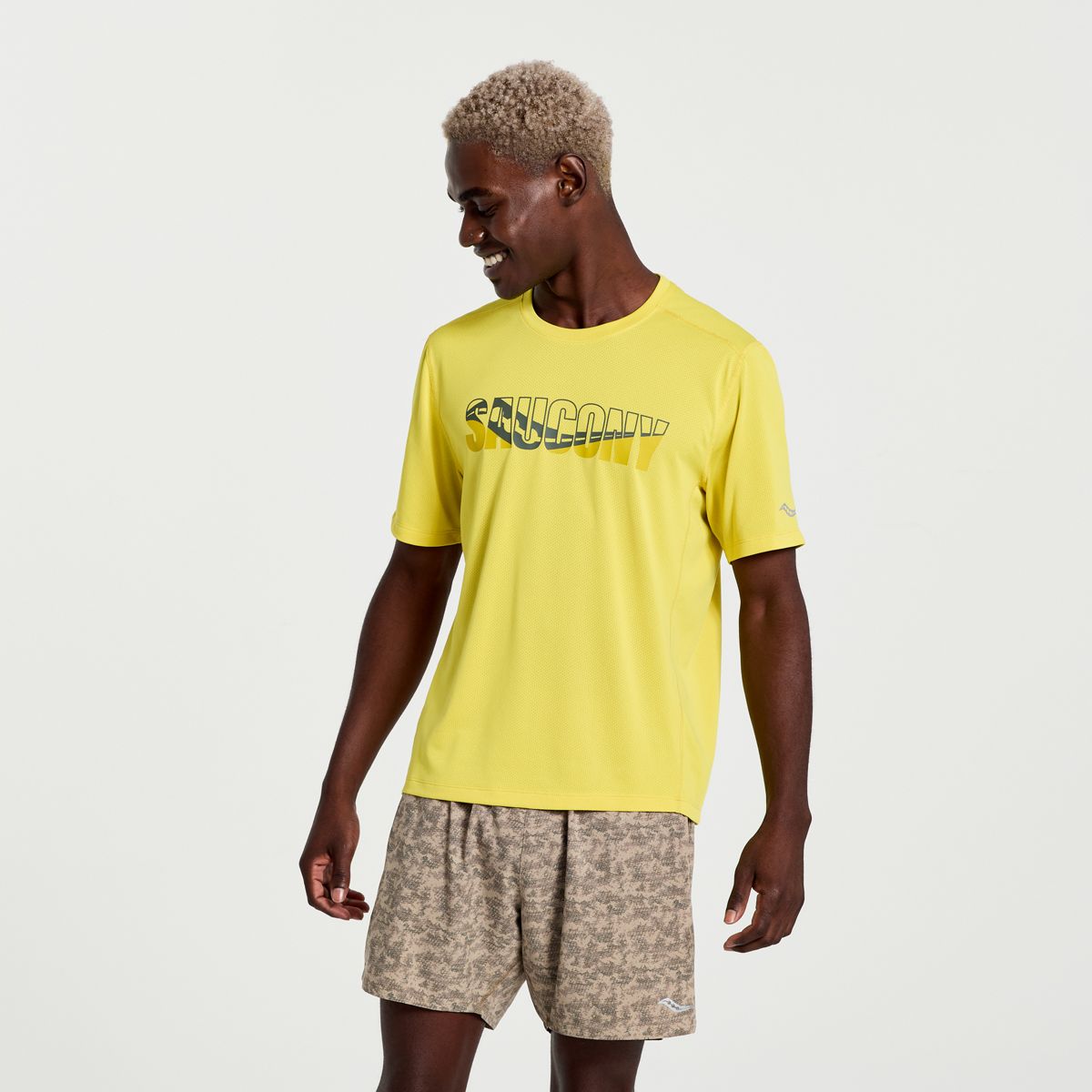 Stopwatch Graphic Short Sleeve, Sulphur Heather Graphic, dynamic 1