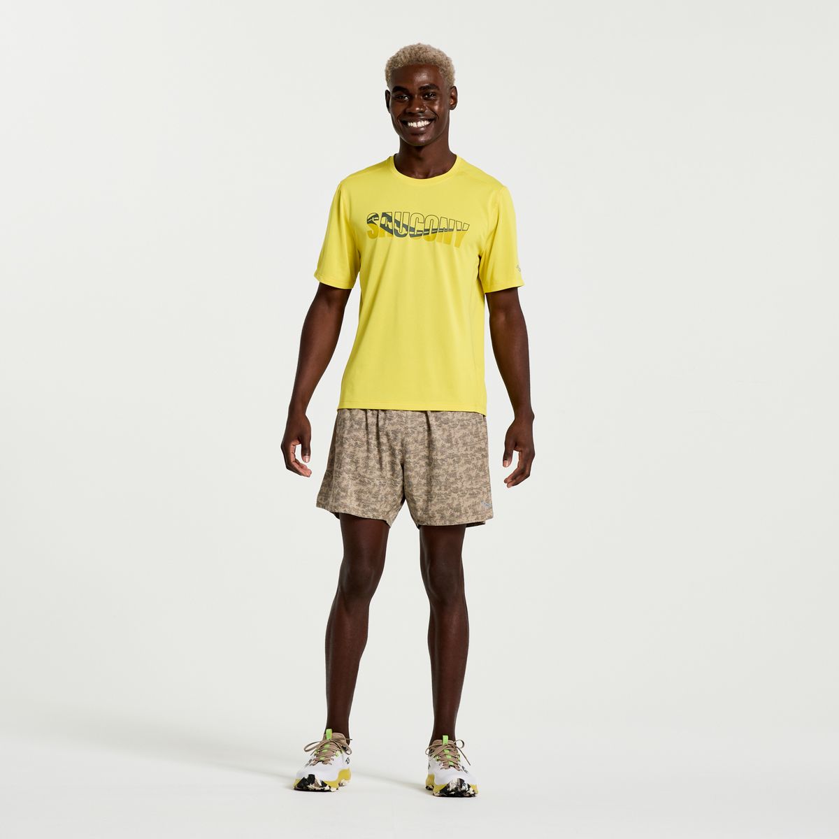 Stopwatch Graphic Short Sleeve, Sulphur Heather Graphic, dynamic 3