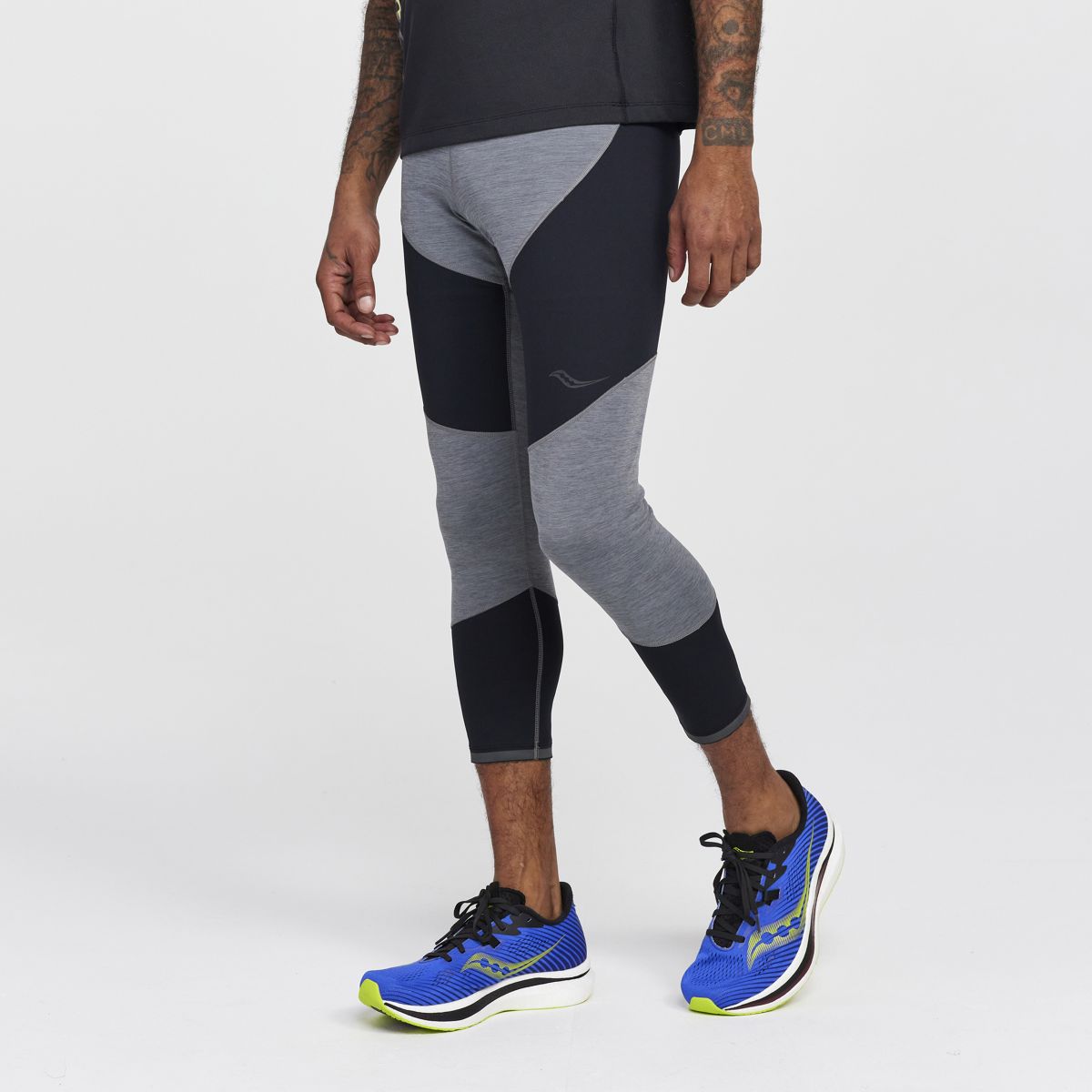 Time Trial Crop Tight, Dark Grey Heather, dynamic 1