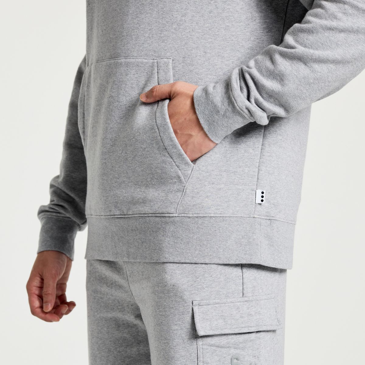 Rested Hoodie, Light Grey Heather Graphic, dynamic 5