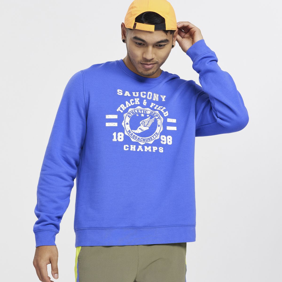 Rested Crewneck, Blue Raz, dynamic
