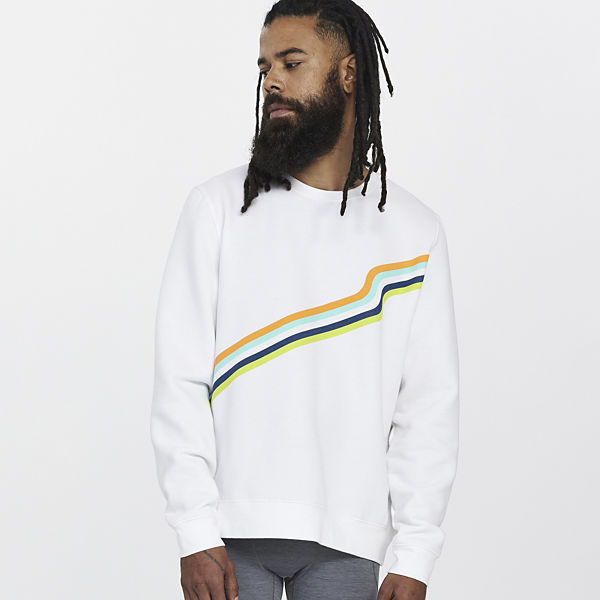 Rested Crewneck, White, dynamic