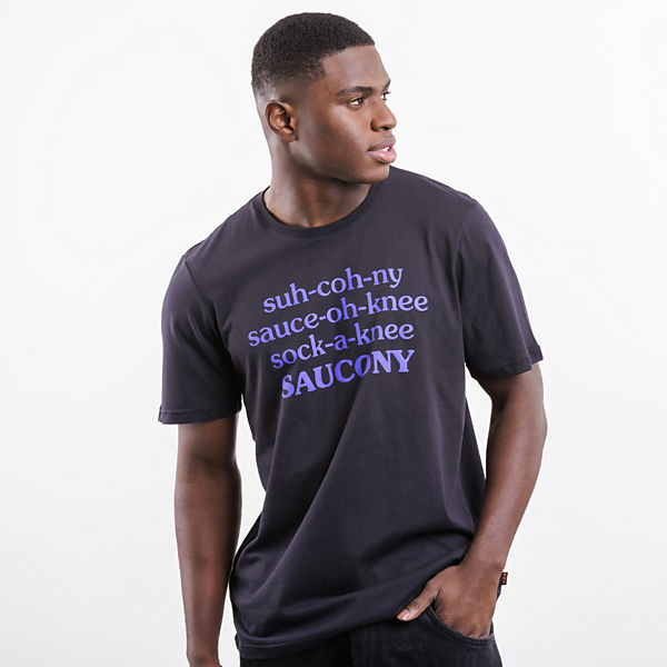 Saucony X Frank Cooke Rested T-Shirt, Black, dynamic
