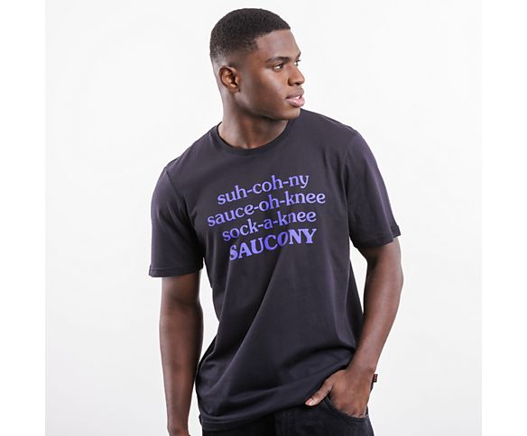 Saucony X Frank Cooke Rested T-Shirt, Black, dynamic