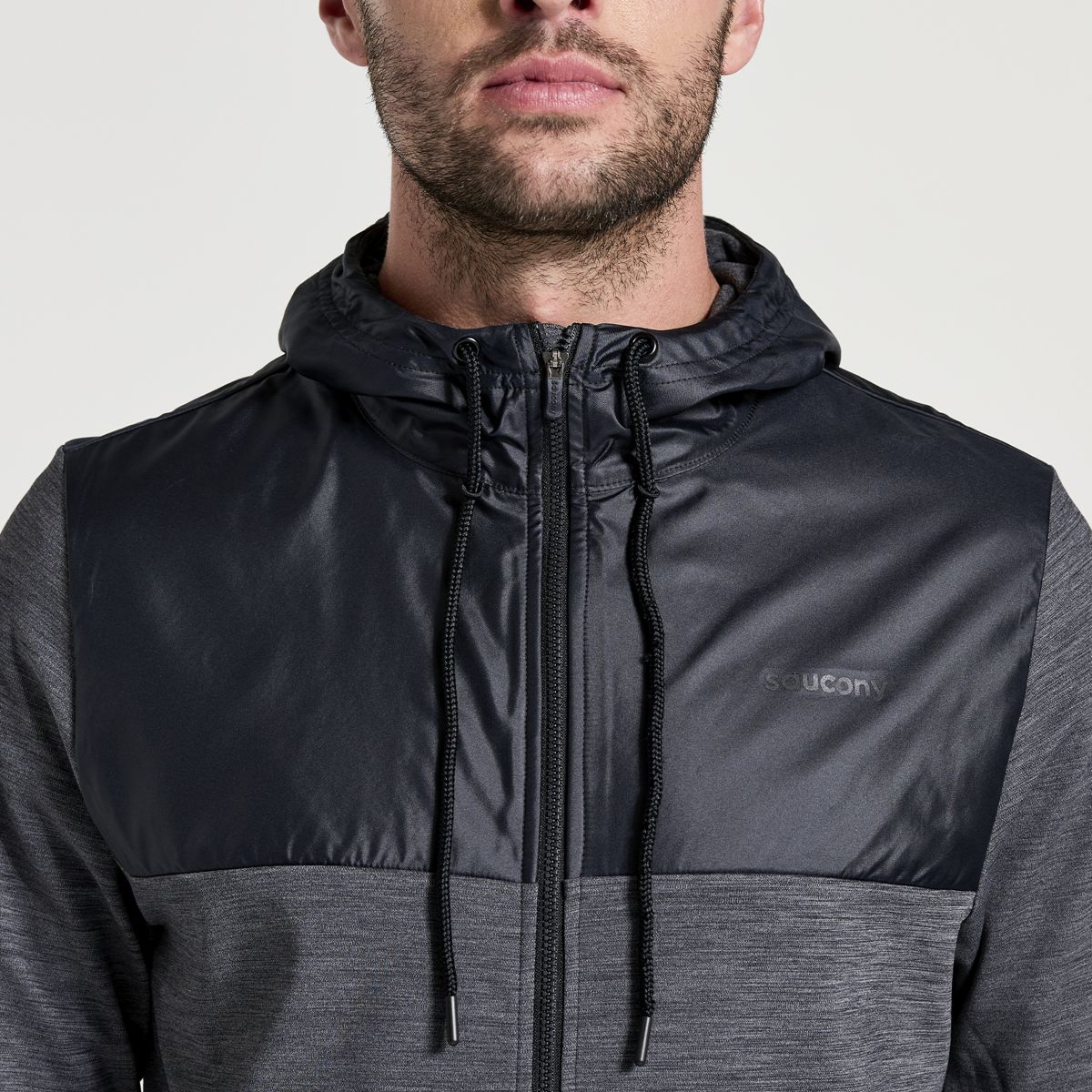 Solstice Zip Hoody, Black Heather, dynamic 3