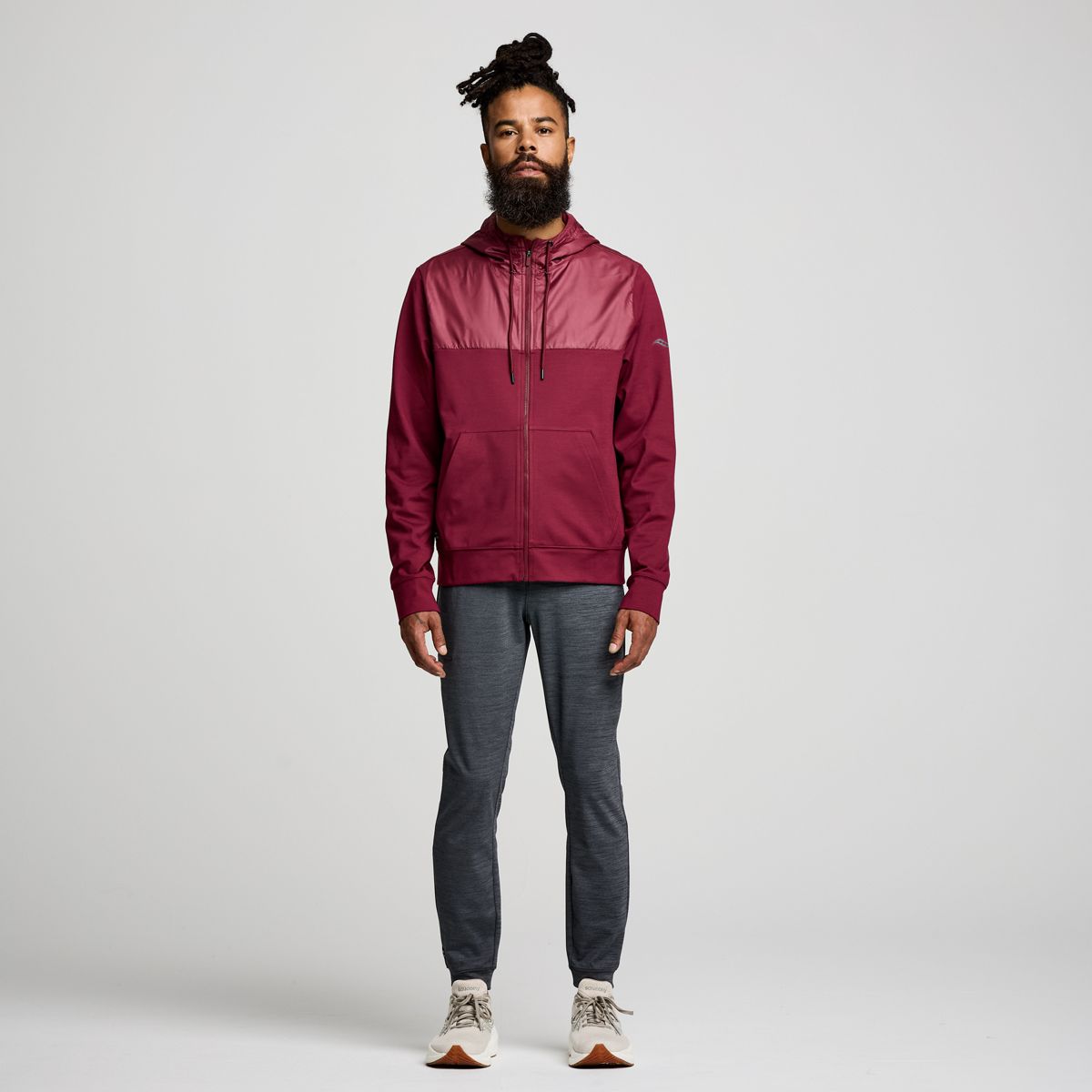 Solstice Zip Hoody, Sundown Heather, dynamic 3